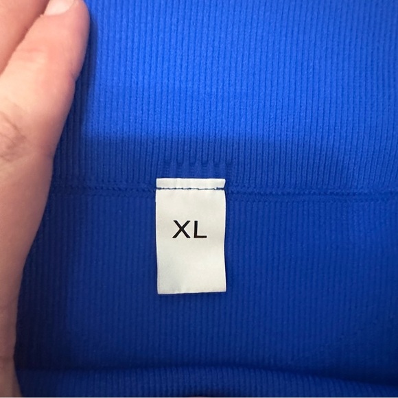 Women’s Cobalt Blue Ribbed Leggings XL (No Brand) - Picture 4 of 4